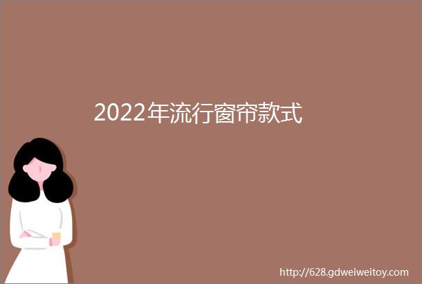 2022年流行窗帘款式